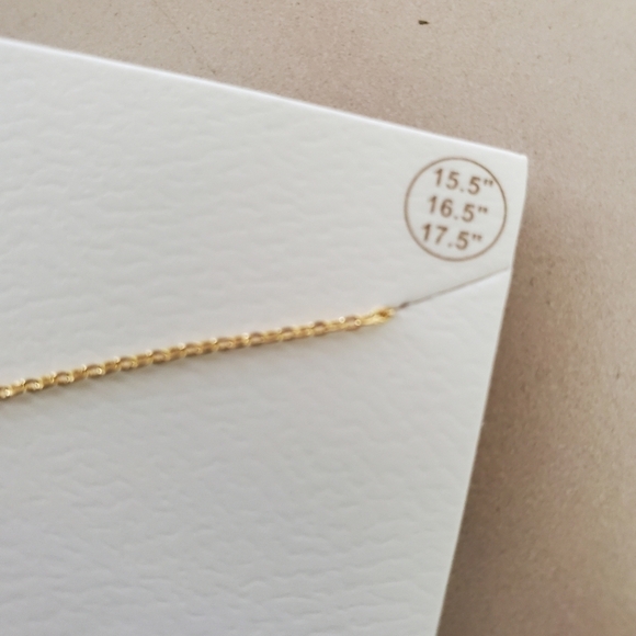 NWT Letter I Zirconia Monogram Gokd Dipped Necklace - Picture 7 of 7